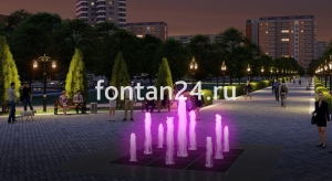 Уличный фонтан "Куб"  3x3 м