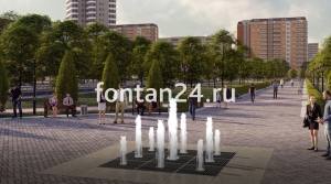 Фонтан для города "Куб"  3x3 м Фонтан для города "Куб"  3x3 м