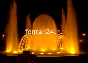 PAR 56 lightfixture, 12V.AC, 45W, LED холодный свет, латунь